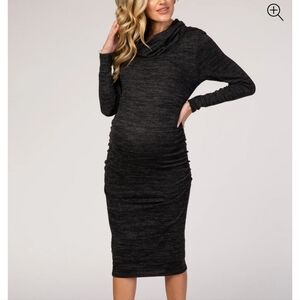 Chic Black Maternity Dress